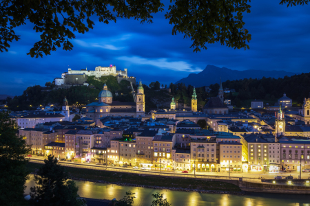 Bild-Nr: 11401359 Salzburg bei Nacht Erstellt von: Fototuning