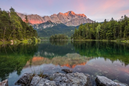 Bild-Nr: 11401717 Eibsee mit Blick auf die Zugspitze Erstellt von: StefanPrech