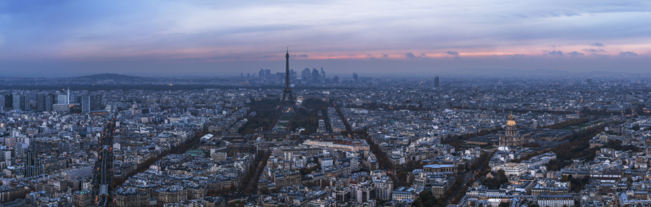 Bild-Nr: 11413542 Paris - Skyline Panorama am Abend Erstellt von: Jean Claude Castor