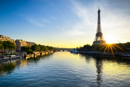 Bild-Nr: 11423443 Sonnenaufgang am Eiffelturm Erstellt von: Mapics