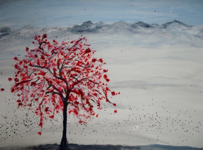Bild-Nr: 11432100 Roter Baum Erstellt von: Barbra