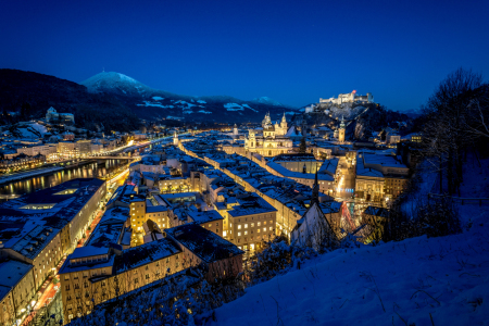 Bild-Nr: 11437343 Salzburg bei Nacht  Erstellt von: Fototuning