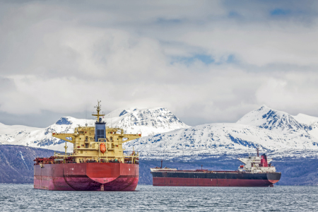 Bild-Nr: 11444164 Frachter vor Lofotenküste Erstellt von: EderHans