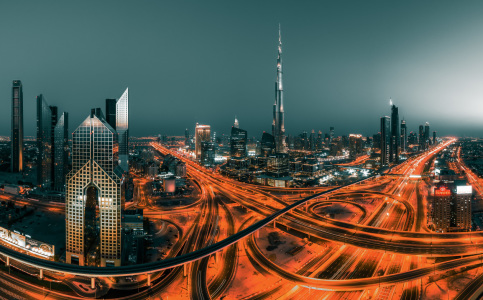 Bild-Nr: 11446221 Dubai - Skyline Colourkey Nr 2 Erstellt von: Jean Claude Castor