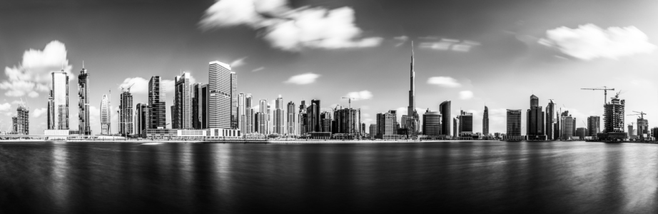 Bild-Nr: 11457561 Dubai - Business Bay Panorama Schwarz Weiß Erstellt von: Jean Claude Castor