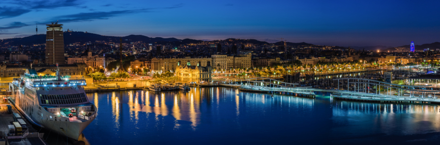 Bild-Nr: 11465033 Barcelona - Skyline zur blauen Stunde Erstellt von: Jean Claude Castor