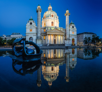 Bild-Nr: 11465486 Wien - Karlskirche Panorama  Erstellt von: Jean Claude Castor