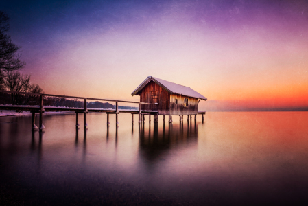 Bild-Nr: 11466862 Winterliche Abendstimmung am See Erstellt von: hannes cmarits