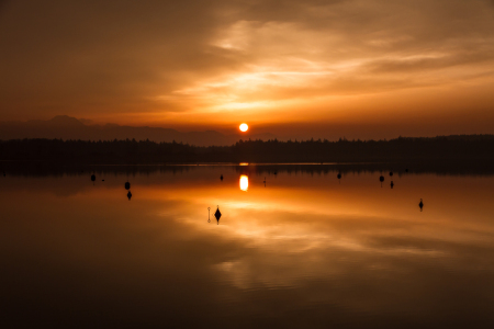 Bild-Nr: 11472982 Sonnenuntergang am Simssee Erstellt von: TDphotoArt