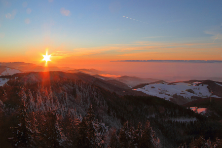 Bild-Nr: 11497757 Sonnenuntergang auf dem Schauinsland Freiburg Erstellt von: Patrick Lohmüller