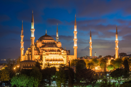 Bild-Nr: 11498302 Istanbul - Sultan Ahmed Moschee zur blauen Stunde Erstellt von: Jean Claude Castor