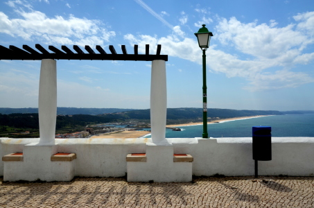 Bild-Nr: 11504327  Grüne Laterne und Pergoa Sitio Nazare Portugal Erstellt von: I. Heuer