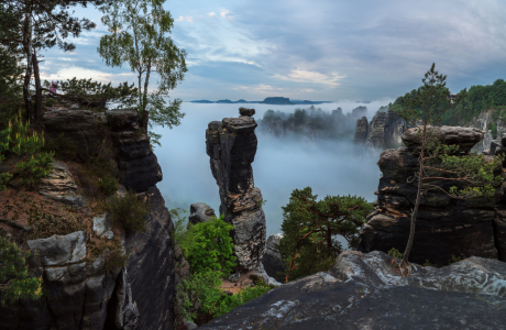 Bild-Nr: 11505807 Sächsische Schweiz - Bastei im Morgengrauen Erstellt von: Jean Claude Castor