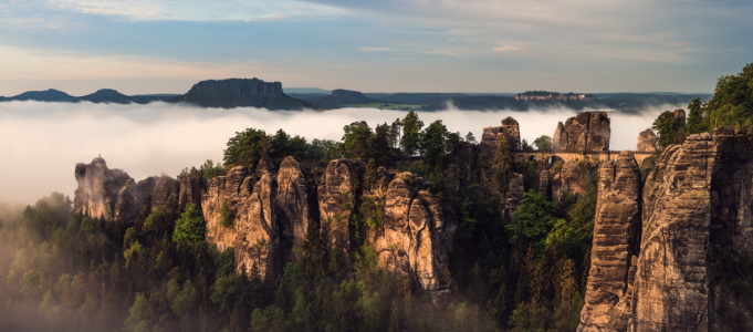 Bild-Nr: 11505813 Sächsische Schweiz - Bastei bei Sonnenaufgang Erstellt von: Jean Claude Castor