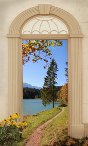 Bild-Nr: 11519034 Torbogen mit Wanderweg in herbstlicher Landschaft Erstellt von: SusaZoom