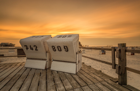 Bild-Nr: 11555614 Strandkörbe am Nordseestrand Erstellt von: Dennis Stracke