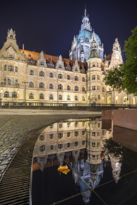 Bild-Nr: 11567438 Neues Rathaus Hannover am Abend Erstellt von: panoramarx-de