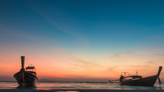 Bild-Nr: 11571790 boote im sonnenuntergang Erstellt von: KundenNr-293990