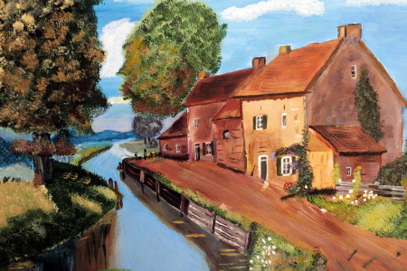 Bild-Nr: 11588134 Alte Häuser am Fluss Erstellt von: josef mengele