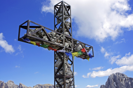 Bild-Nr: 11596856 Gipfelkreuz Plattkofel Erstellt von: MartinaW