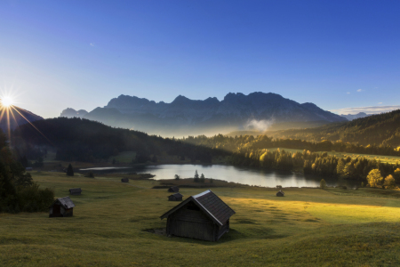 Bild-Nr: 11601016 Sunrise at mountain lake in Alps - Geroldssee Erstellt von: Dieter Dieter Meyrl