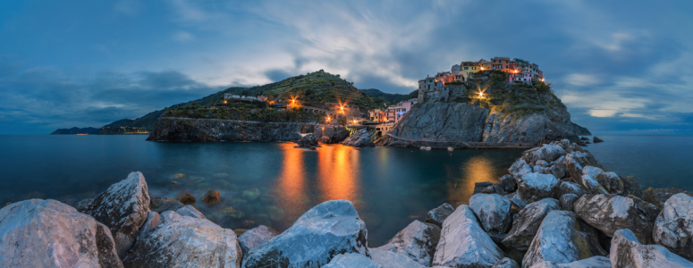 Bild-Nr: 11604761 Ligurien - Manarola Panorama am Morgen  Erstellt von: Jean Claude Castor