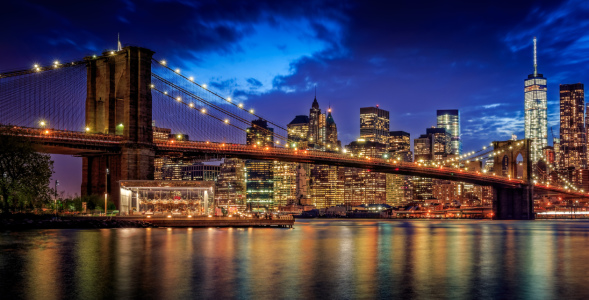 Bild-Nr: 11698920 Brooklyn Bridge at Night Pano Erstellt von: Thomas Gerber