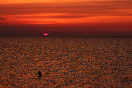 Bild-Nr: 11733932 Angler im Meer Erstellt von: Heike  Hultsch