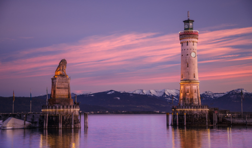 Bild-Nr: 11742310 Lindau bei Sonnenuntergang Erstellt von: KundenNr-271810