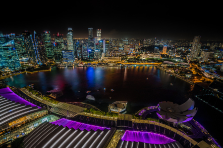 Bild-Nr: 11782146 Singapur Marina Bay bei Nacht Erstellt von: KundenNr-291254
