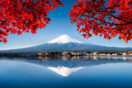 Bild-Nr: 11808490 Berg Fuji und See Kawaguchiko im Herbst   Erstellt von: eyetronic