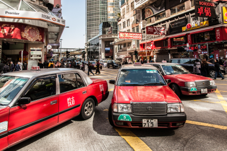 Bild-Nr: 11812242 Red Taxi HK Erstellt von: Sebastian Rost