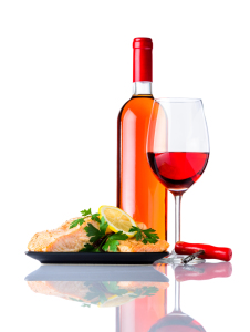 Bild-Nr: 11826125 Fischfilet mit Rosewein auf Weinßem Hintergrund Erstellt von: xfotostudio