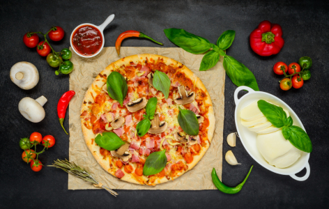 Bild-Nr: 11826165 Pizza und Zutaten Erstellt von: xfotostudio