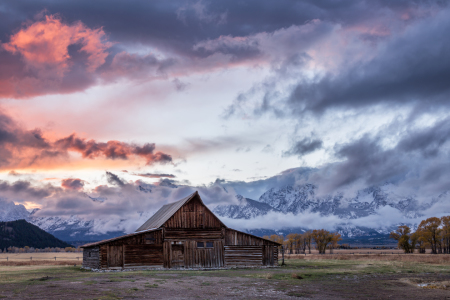 Bild-Nr: 11839505 Moulton Barn am Abend Erstellt von: TomKli