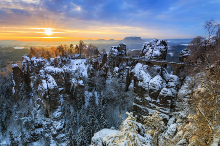 Bild-Nr: 11871942 Januarmorgen an der Bastei  Erstellt von: Daniela Beyer