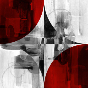Bild-Nr: 11881865 Circle Segments Red II Erstellt von: CASA-FINE-ARTS