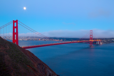 Bild-Nr: 11894250 Vollmond über der Golden Gate Bridge Erstellt von: DirkR