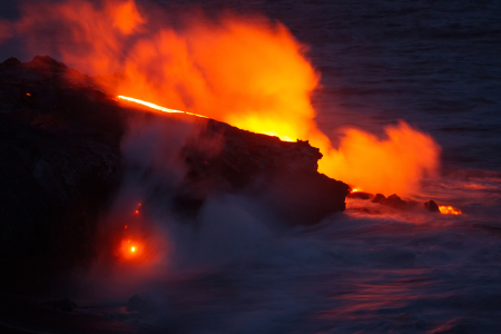 Bild-Nr: 11900761 Lava fließt ins Meer Erstellt von: DirkR