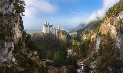 Bild-Nr: 11906199 Schloss Neuschwanstein Panorama Erstellt von: Asvolas