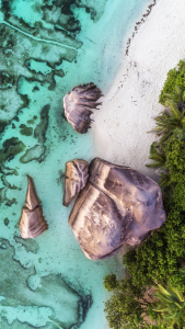 Bild-Nr: 11906688 Seychellen - Anse Source d\'Argent aus der Luft Erstellt von: Jean Claude Castor