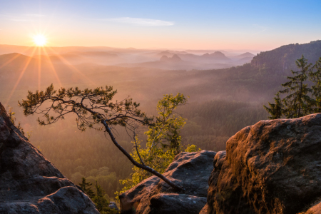 Bild-Nr: 11911807 Sonnenaufgang im Elbsandsteingebirge Erstellt von: DM88