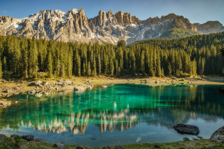 Bild-Nr: 11912205 Karersee Südtirol Erstellt von: Achim Thomae