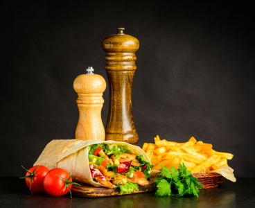 Bild-Nr: 11913103 Shawarma mit Pommes Erstellt von: xfotostudio