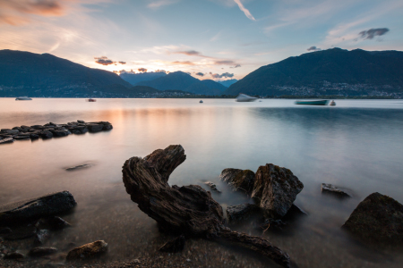 Bild-Nr: 11917354 Abendstimmung am Lago Maggiore III Erstellt von: DM88