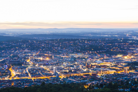 Bild-Nr: 11918210 Blaue Stunde in Stuttgart Erstellt von: dieterich