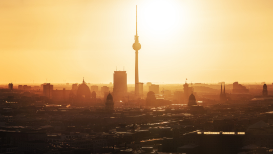 Bild-Nr: 11919510 Berlin - Skyline Sonnenaufgang Panorama Erstellt von: Jean Claude Castor