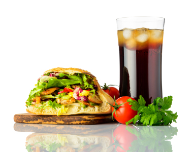 Bild-Nr: 11919518 Shawarma Brötchen mit Eis Cola Erstellt von: xfotostudio