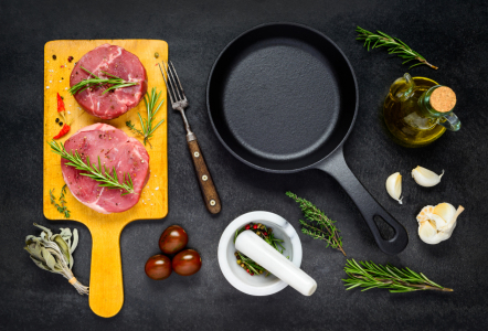 Bild-Nr: 11919947 Steak Fleisch mit Zutaten Erstellt von: xfotostudio