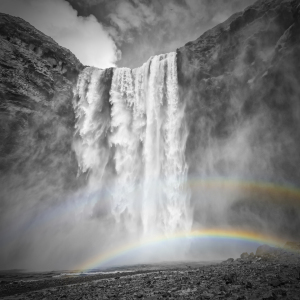 Bild-Nr: 11922566 ISLAND Skogafoss  - Doppelregenbogen Erstellt von: Melanie Viola